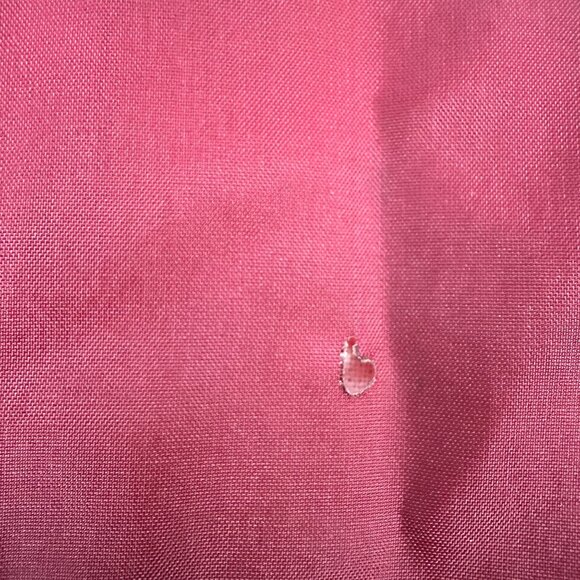 Wedgefield Mens Burgundy Snap Front Nylon Coat Large Lightweight Jacket - Picture 4 of 5